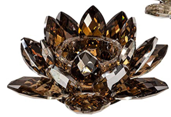 Amber Crystal Candle