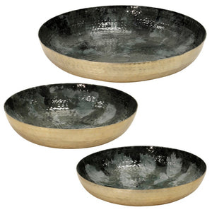 Midnight Metal Bowls (Set of 3)