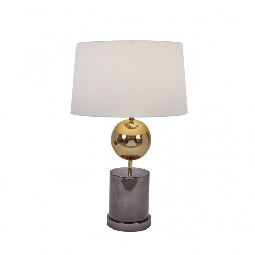 Marble Base 24” Table Lamp W/ Metal, ORB, Gold