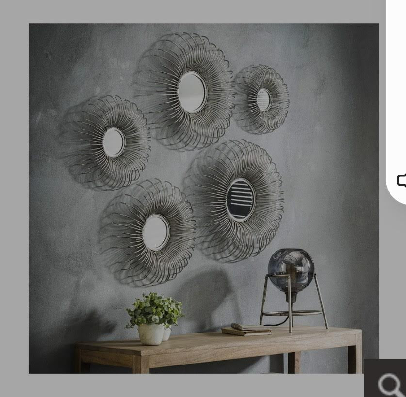 5 Pc Spider Wall Decor (Set)