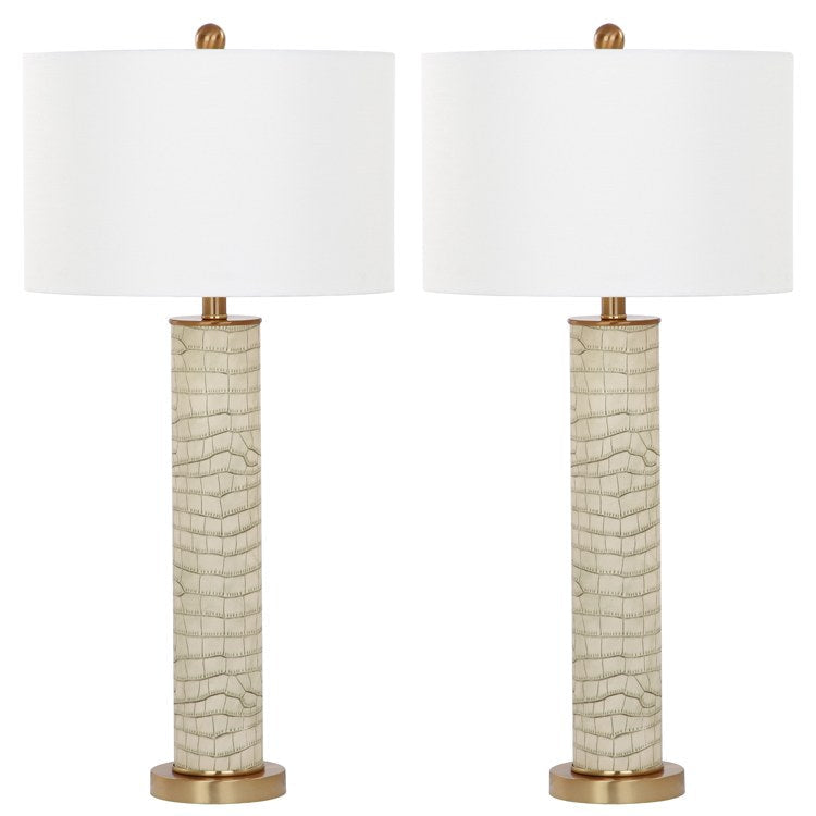 Faux Alligator Lamp (Set 2)