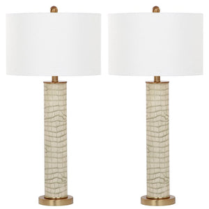 Faux Alligator Lamp (Set 2)